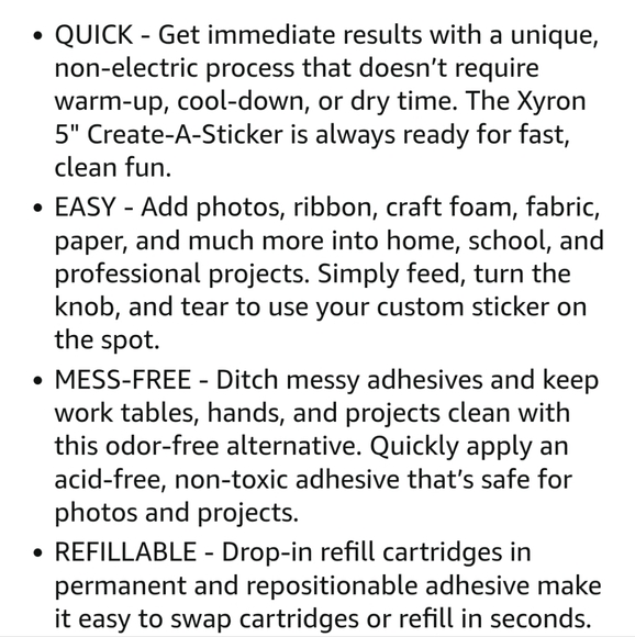 Xyron Create-a-Sticker DIY Custom Sticker And Label Maker - Picture 5 of 13